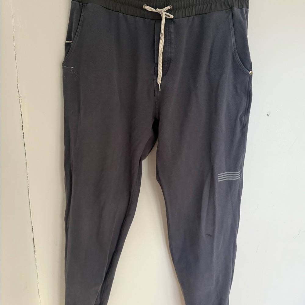 Vuori Charcoal Joggers with Drawstring (small paint mark on right side pocket)